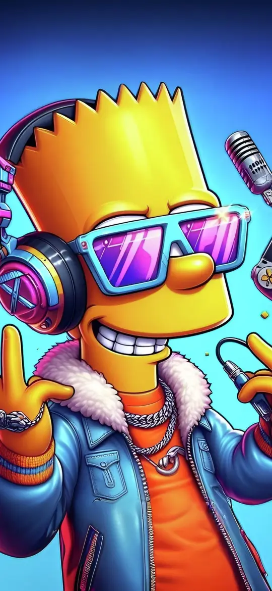 Cool Bart Simpson Rapper