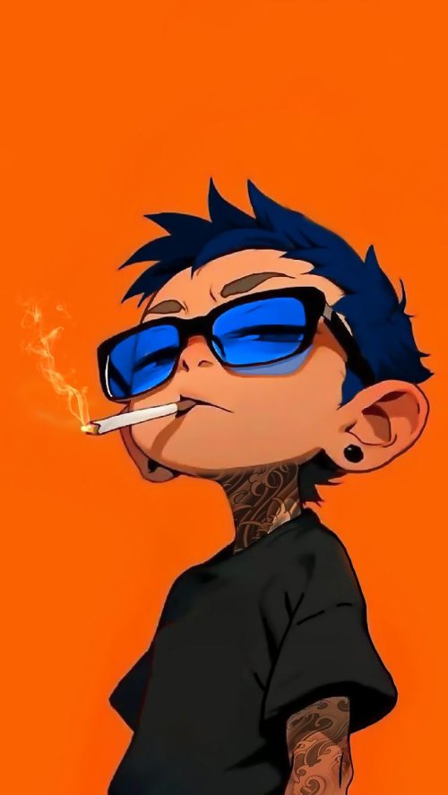 Cool Cartoon Character Smoking - Related StockWalls wallpaper