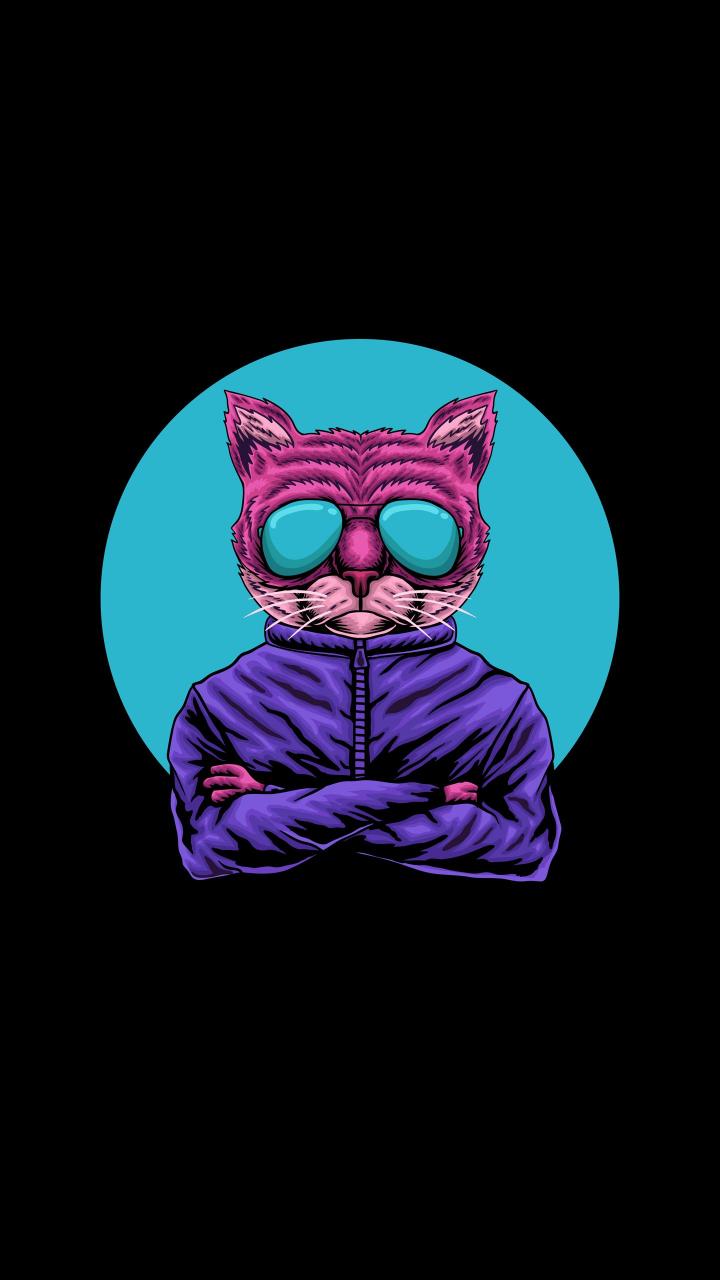 Cool Cat Illustration - Related OpersCraft wallpaper