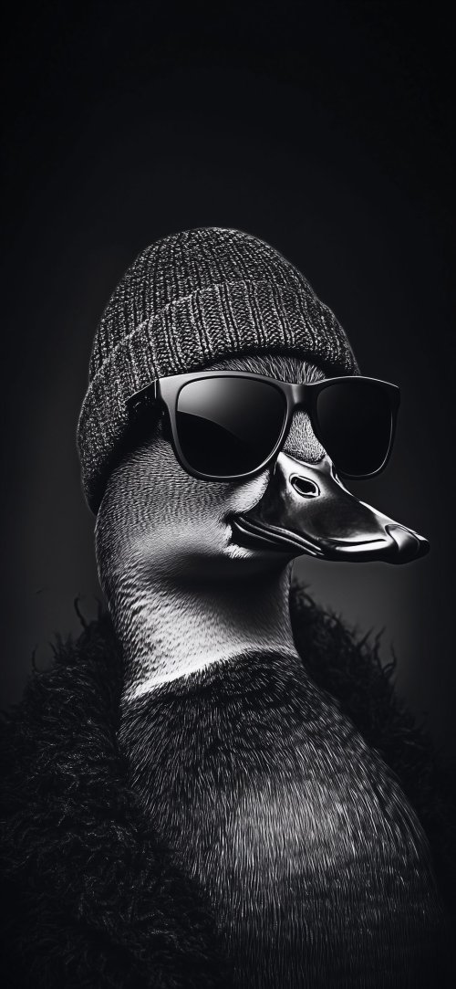 Cool Duck Portrait - animals Wallpaper