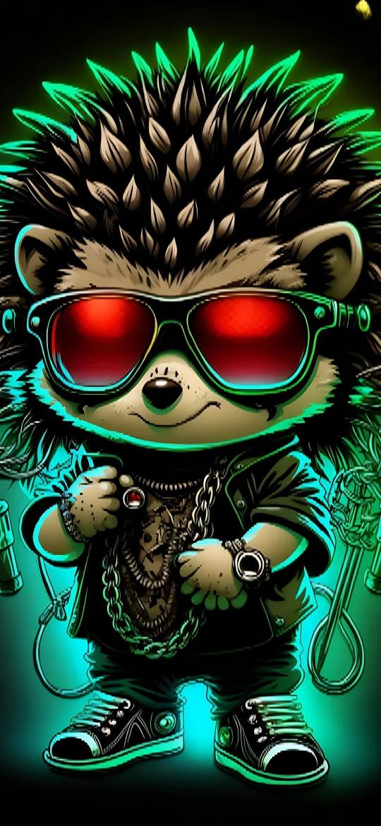Cool Hedgehog with Shades - animals Wallpaper