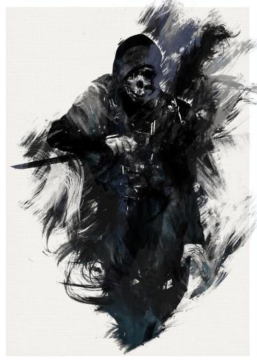 Corvo Attano Ink Portrait - Related OpersCraft wallpaper