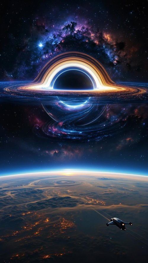 Cosmic Black Hole Voyage
