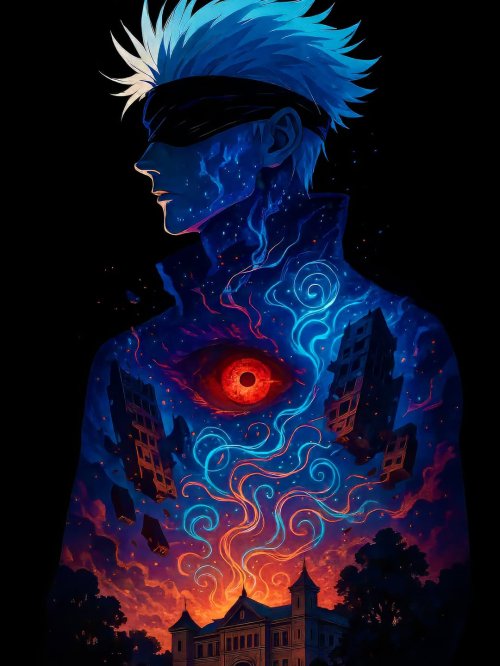 Cosmic Gojo's Awakening - Related StockWalls wallpaper