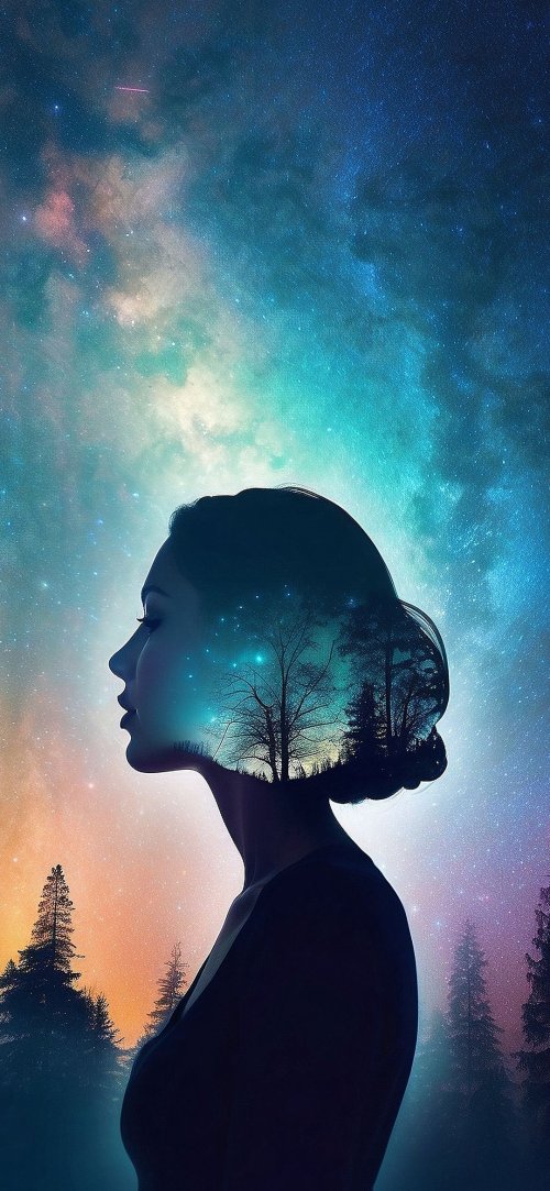Cosmic Mindscape Portrait