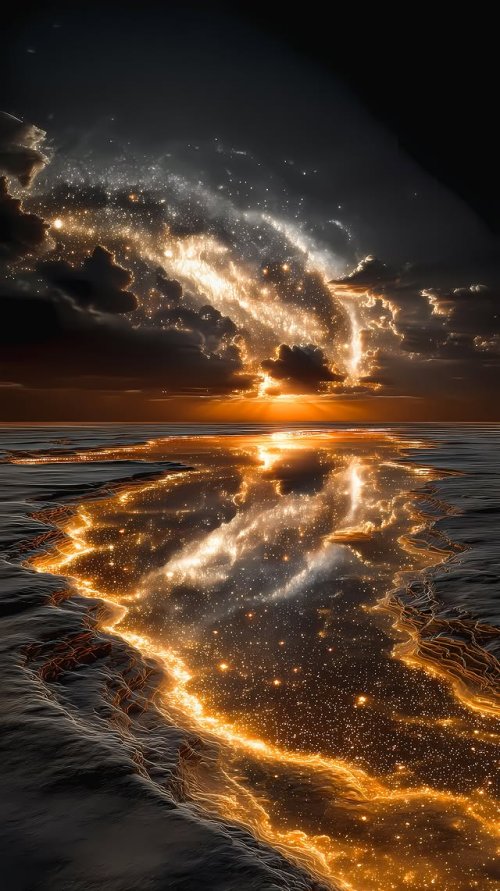 Cosmic Ocean Reflection