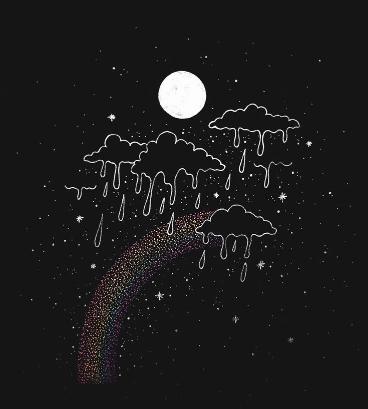 Cosmic Rainbow Rain - Related Desktop & Laptop wallpaper