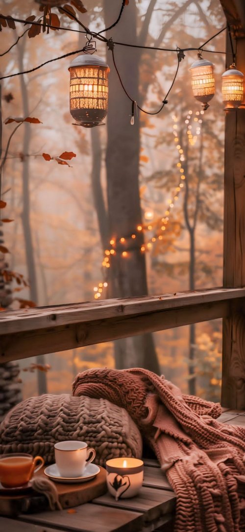 Cozy Autumn Porch