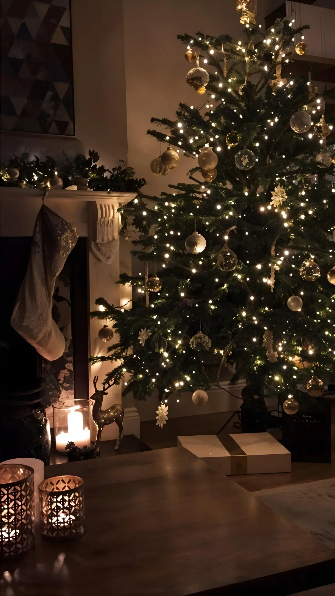 Cozy Christmas Tree Glow
