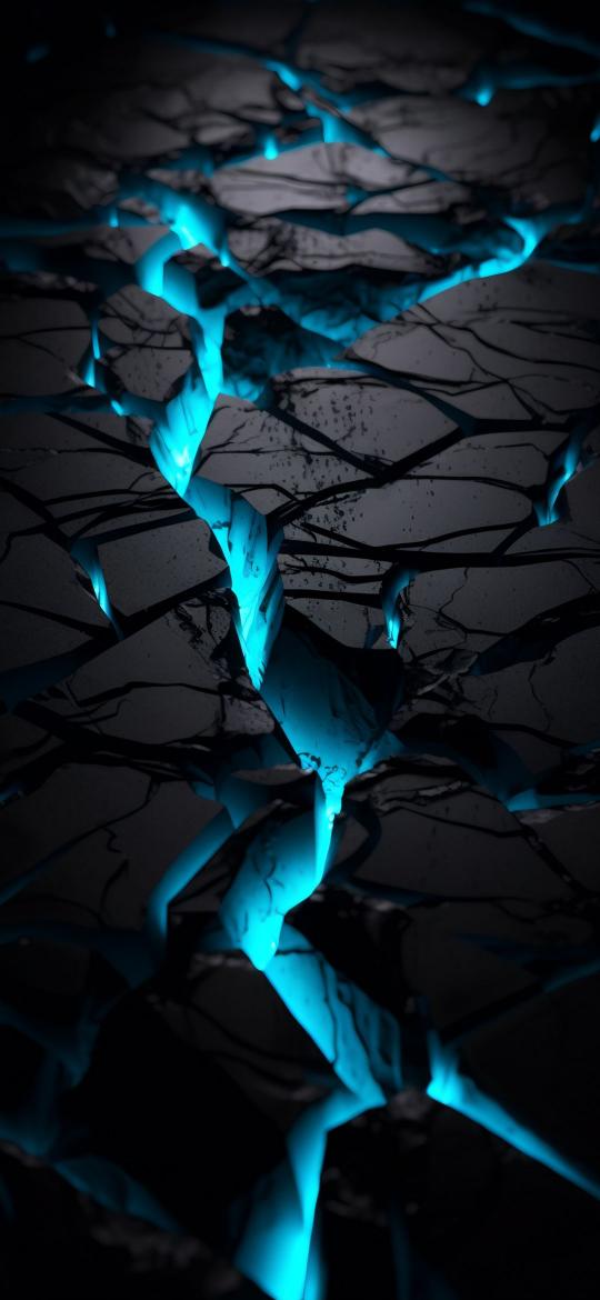 Cracked Earth Blue Glow - Related OpersCraft wallpaper