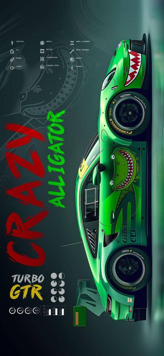 Crazy Alligator Turbo GTR - Related OpersCraft wallpaper