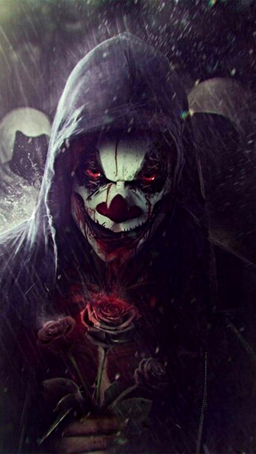 Creepy Clown with Roses - Related OpersCraft wallpaper