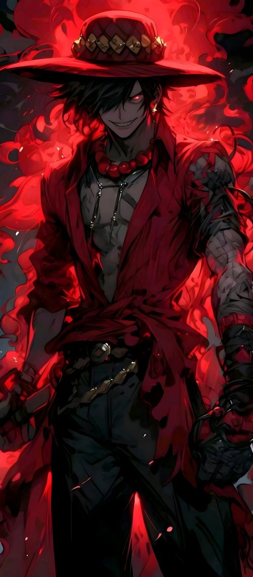 Crimson Anime Villain Portrait - Related OpersCraft wallpaper