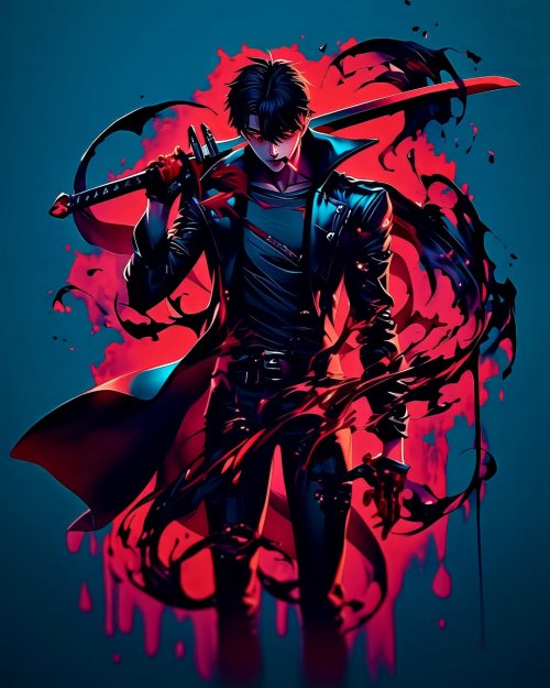 Crimson Blade Anime Warrior - Related OpersCraft wallpaper