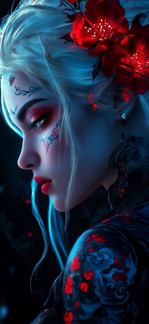 Crimson Bloom Geisha - Related OpersCraft wallpaper