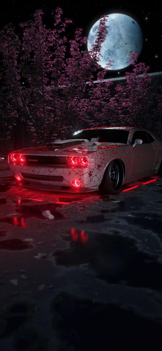 Crimson Challenger Moonlit Night - Related OpersCraft wallpaper