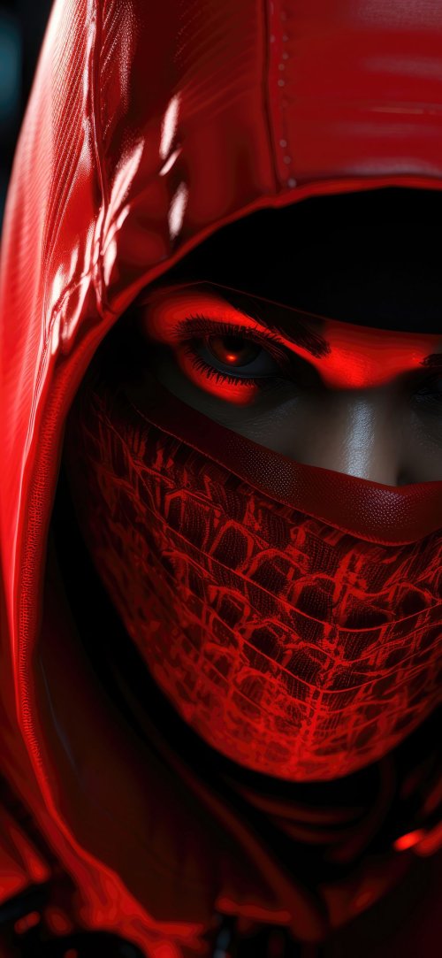 Crimson Cybernetic Gaze - Related OpersCraft wallpaper