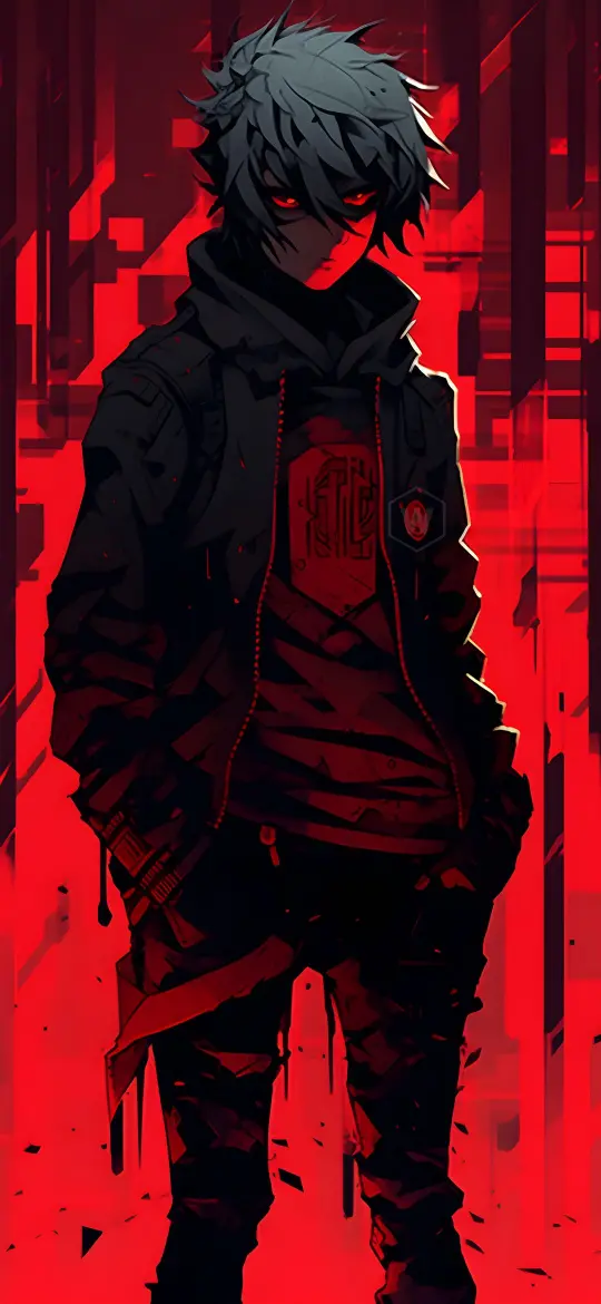 Crimson Cyberpunk Enigma - Related OpersCraft wallpaper