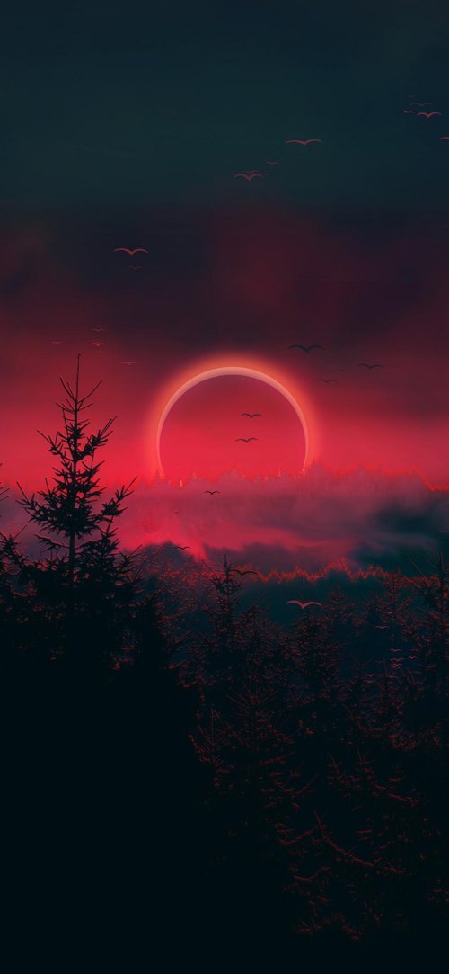 Crimson Eclipse Forest