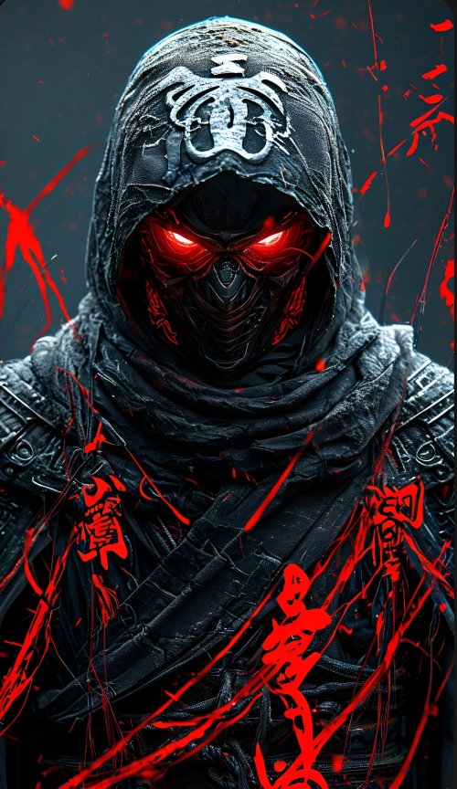 Crimson-Eyed Ninja Warrior - Related StockWalls wallpaper
