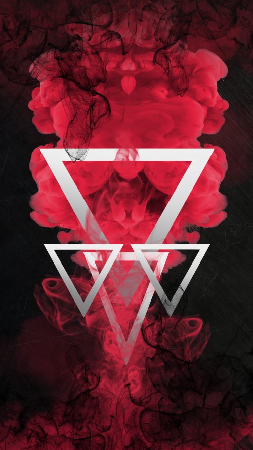 Crimson Geometric Smoke - Related OpersCraft wallpaper
