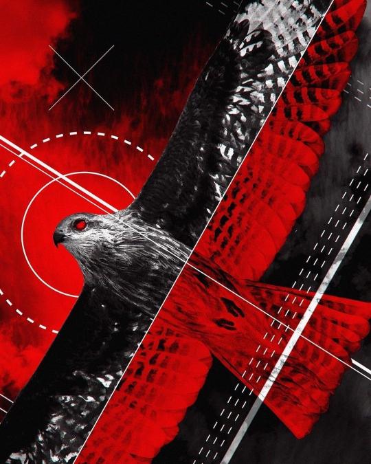 Crimson Hawk Abstract - Related StockWalls wallpaper