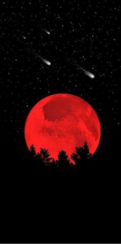 Crimson Moon Nightfall - Related Tablet wallpaper