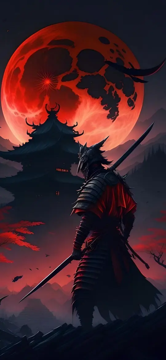 Crimson Moon Samurai - Related OpersCraft wallpaper