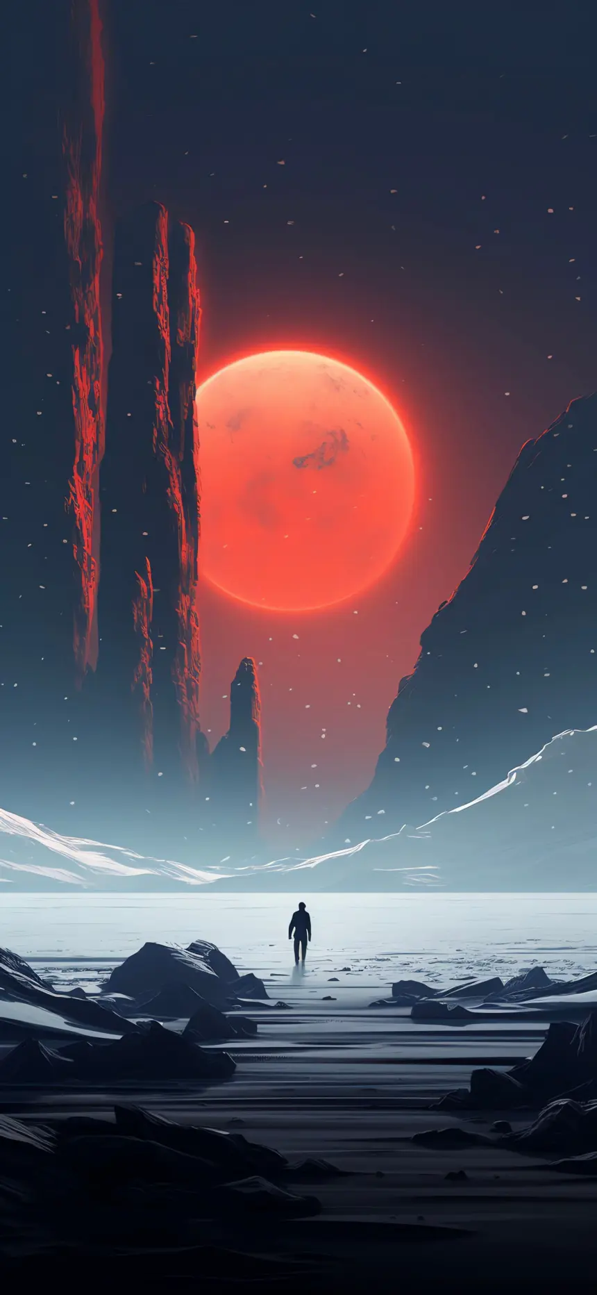 Crimson Moon Wanderer - Related OpersCraft wallpaper