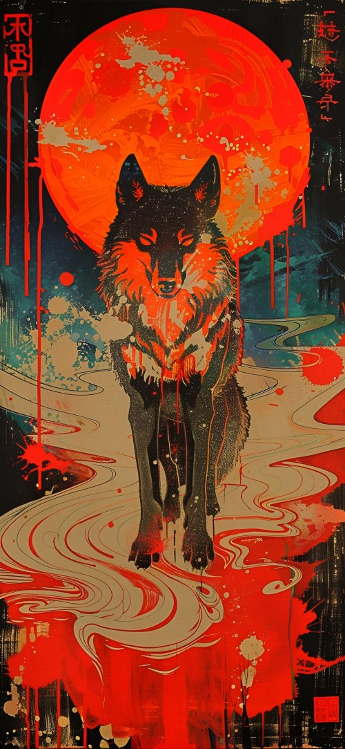 Crimson Moon Wolf - Related OpersCraft wallpaper