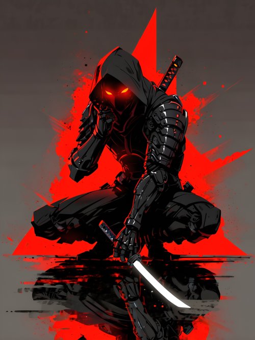 Crimson Ninja Reflection - Related OpersCraft wallpaper