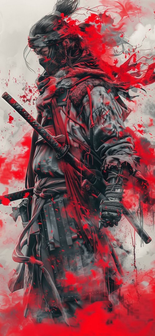 Crimson Samurai Warrior - Related StockWalls wallpaper