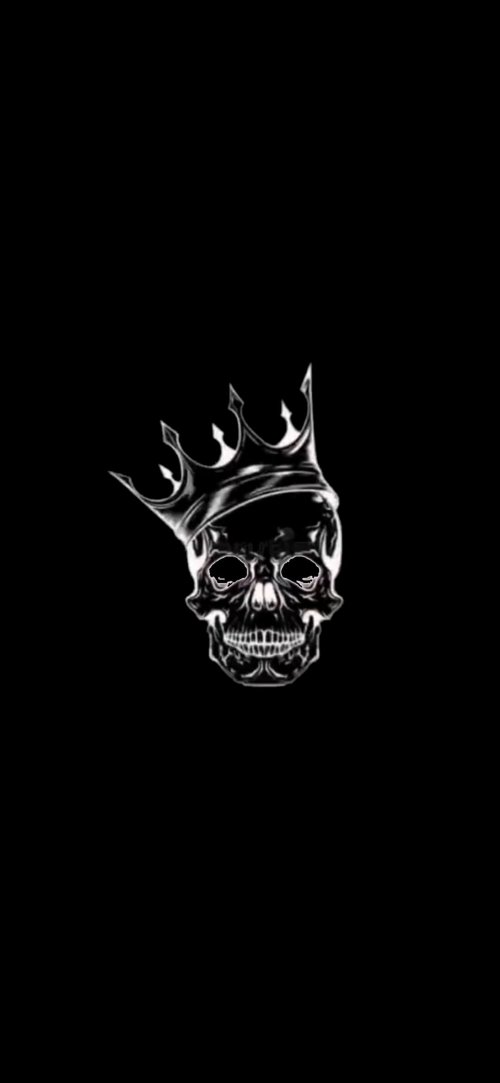 Crowned Skull Black Wallpaper - Related StockWalls wallpaper