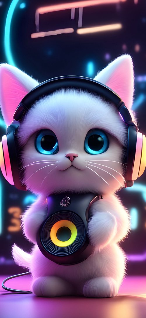 Cute Cat DJ