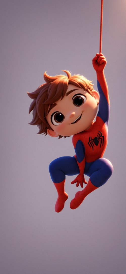 Cute Spider-Man Swinging