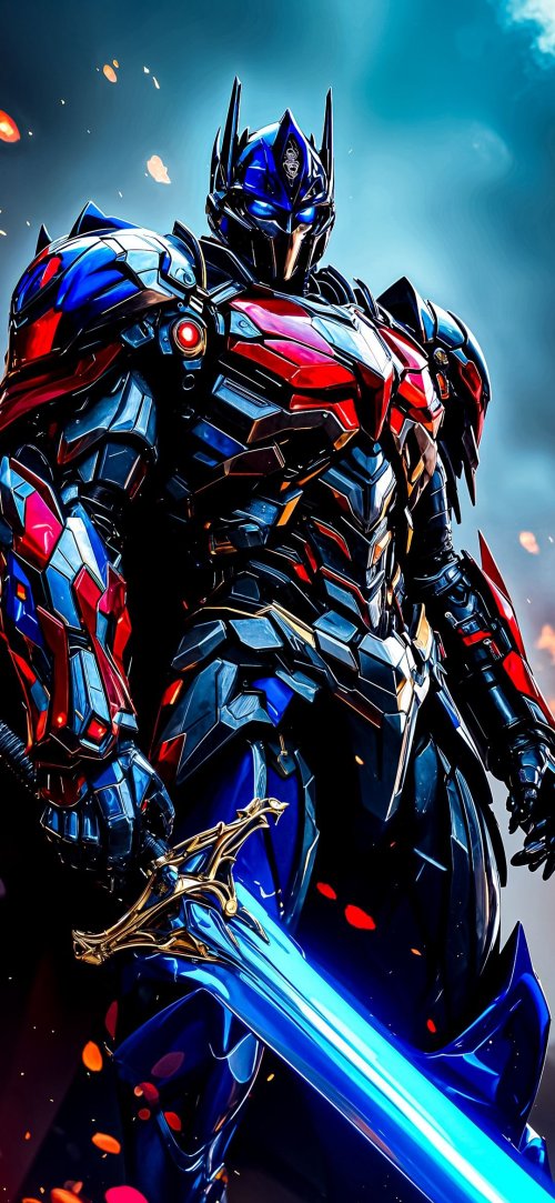 Cybernetic Warrior with Sword