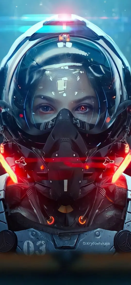 Cyberpunk Astronaut Portrait - Related OpersCraft wallpaper