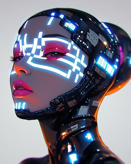 Cyberpunk Beauty with Neon - Related Desktop & Laptop wallpaper