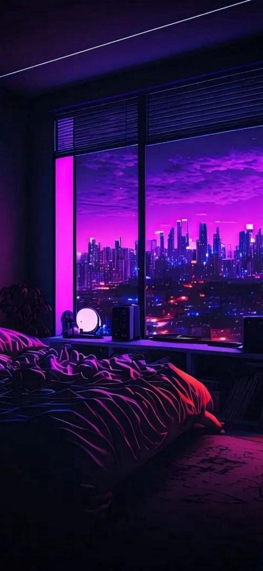 Cyberpunk Bedroom View - Related OpersCraft wallpaper