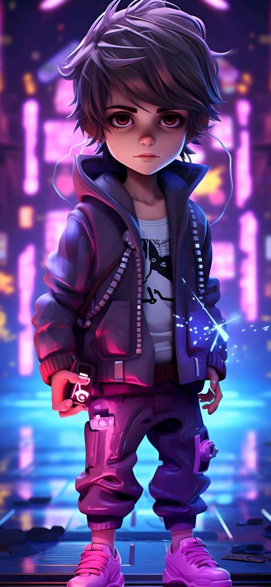 Cyberpunk Boy Portrait - Related OpersCraft wallpaper