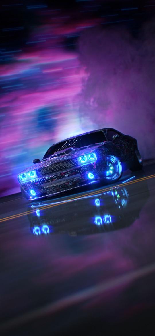 Cyberpunk Car Drift - Related OpersCraft wallpaper