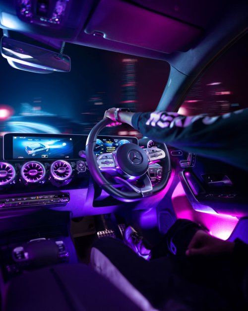 Cyberpunk Car Interior Drive - Related OpersCraft wallpaper