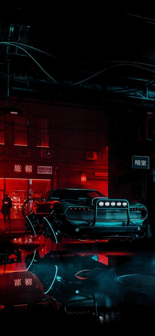 Cyberpunk Car Nightscape - Related OpersCraft wallpaper