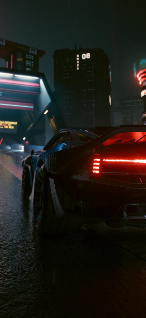 Cyberpunk City Car