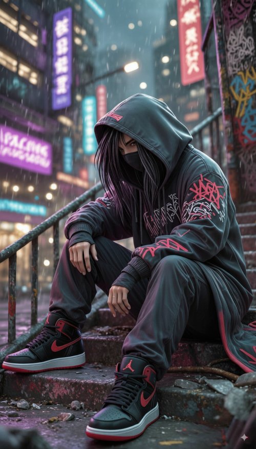 Cyberpunk City Stroll - Related OpersCraft wallpaper