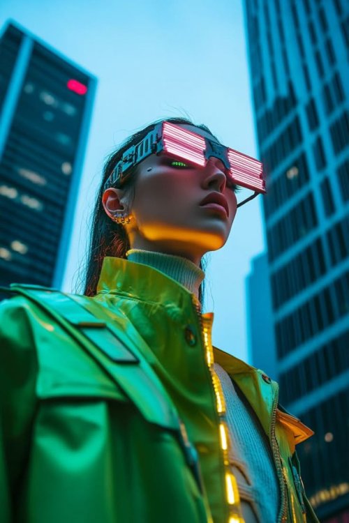 Cyberpunk Cityscape Portrait - Related OpersCraft wallpaper