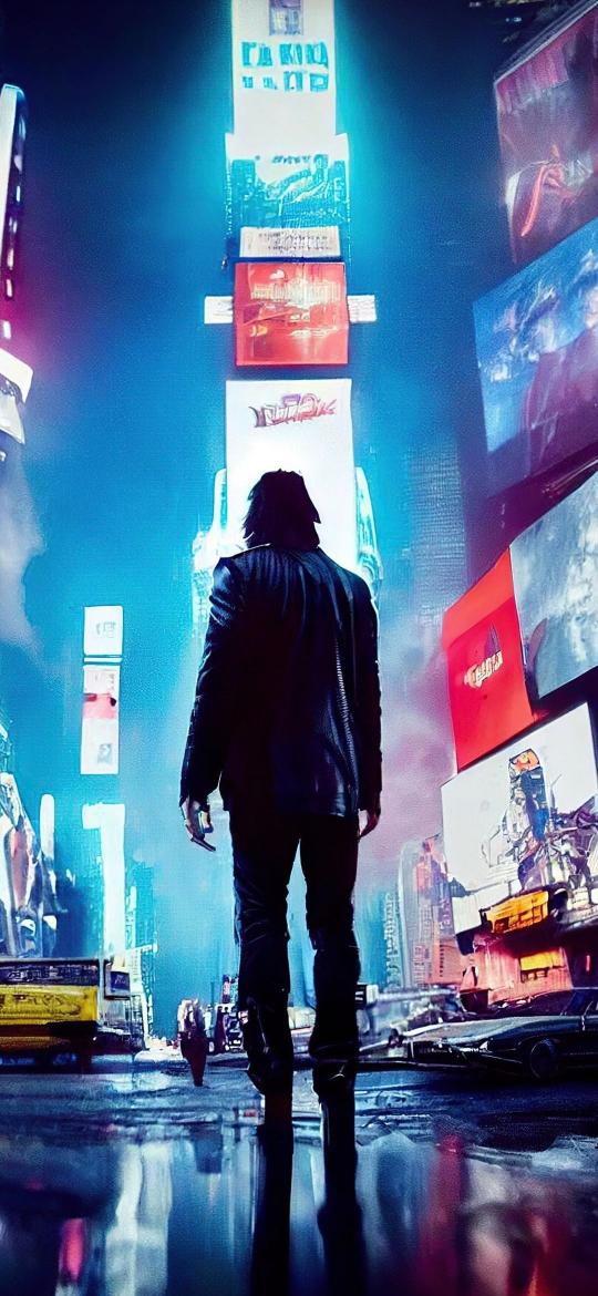 Cyberpunk Cityscape Reflection - Related OpersCraft wallpaper