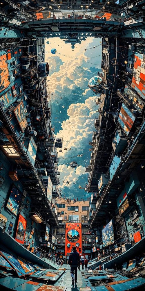 Cyberpunk Cityscape Sky - Related StockWalls wallpaper