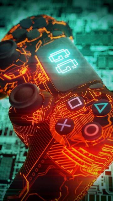 Cyberpunk Controller Wallpaper