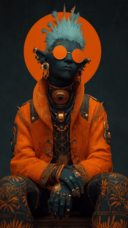 Cyberpunk Elf Portrait - Related OpersCraft wallpaper